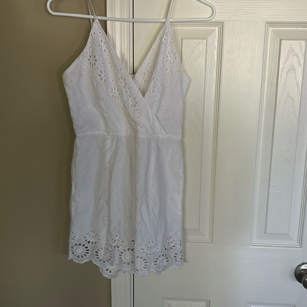 a white romper